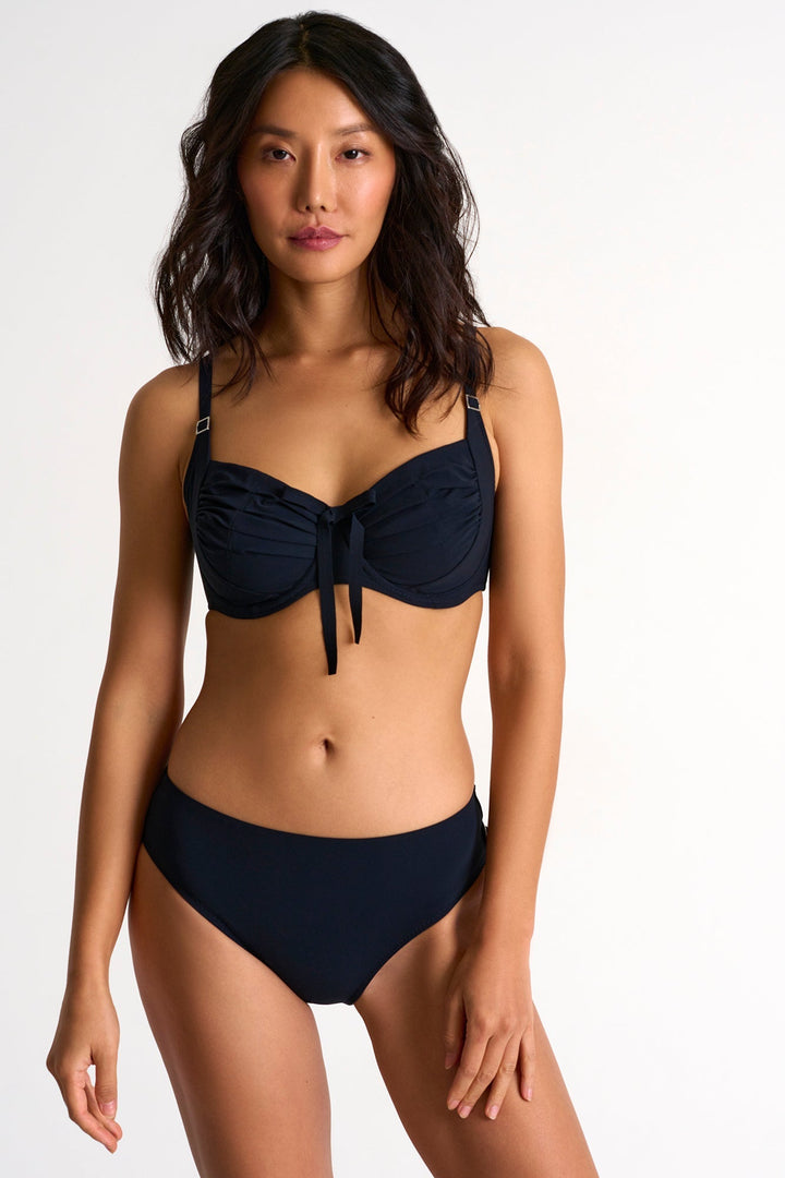 Mid-High Waist Bikini Bottom - 42460-36-550 4 / 550 Navy / 75% POLYAMIDE, 25% ELASTANE