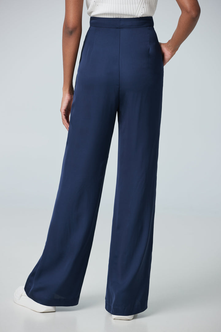 High waist pant with front pleats (F22VN4338)