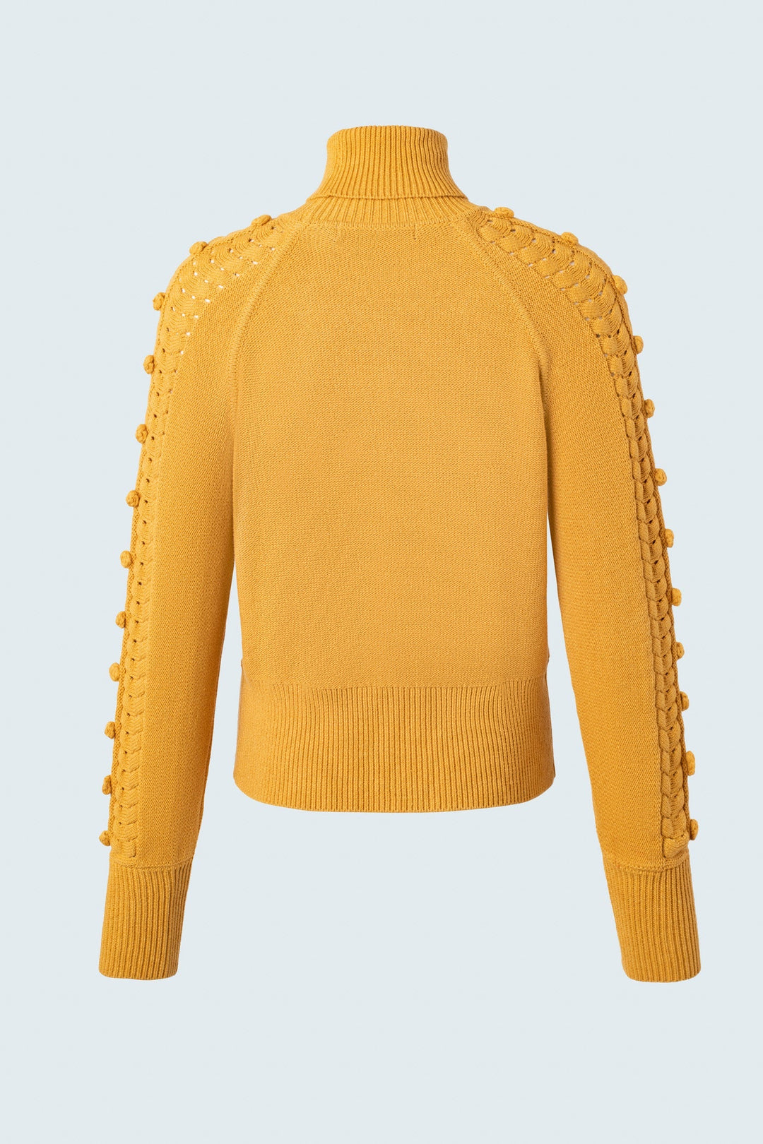 Multi textured long sleeve sweater