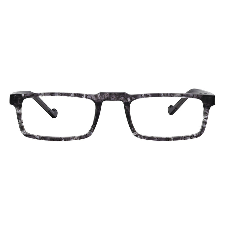 half-frame reading glasses for men  modern black