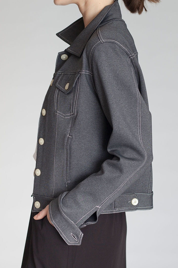 Neo-Tech Jacket in Charcoal Grey - Buki