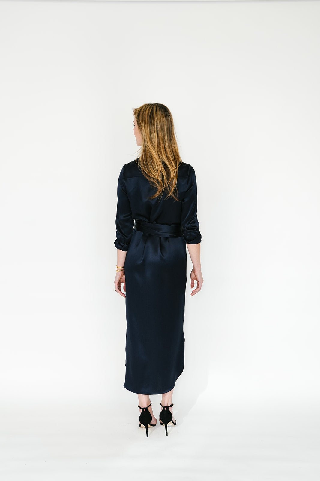 Serena Dress in Polished Navy - CCH Collection